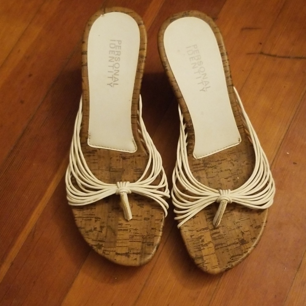 Wedge sandal heels size 8